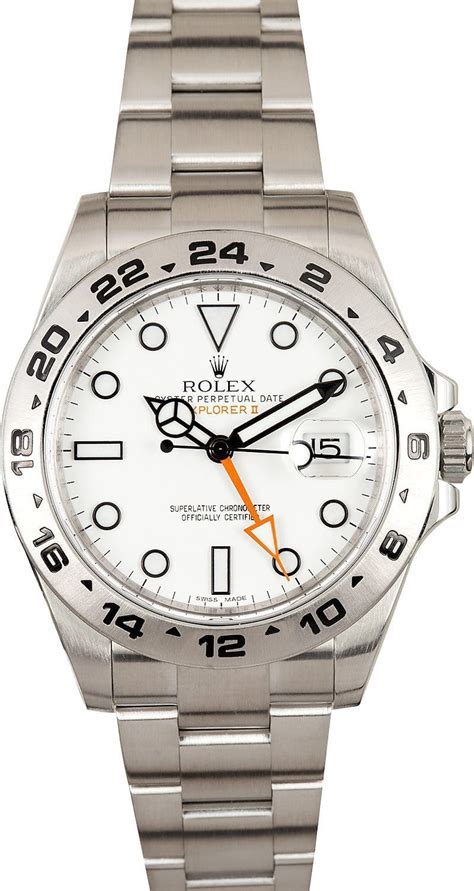 rolex explorer ii size chart